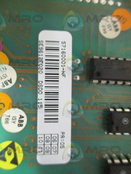 ABB DSDO115 57160001-NF OUTPUT MODULE (AS PICTURED)  UNMP