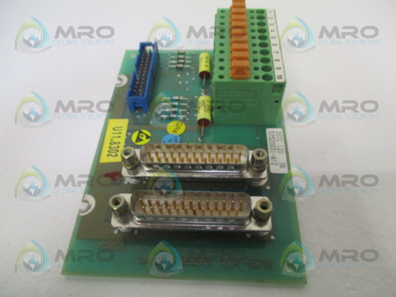 ABB DSTC120 57520001-A/2 BOARD CONNECTION UNIT  UNMP