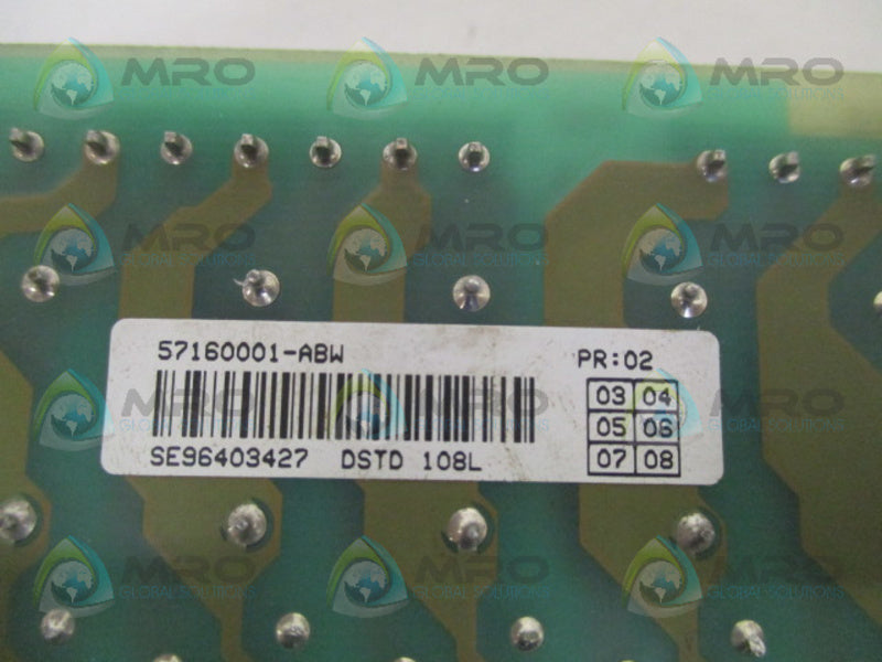 ABB DSTD108L 57160001-ABW BOARD CONNECTION UNIT  UNMP