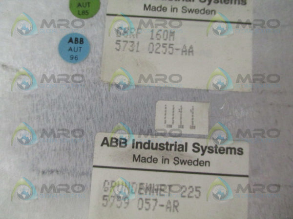 ABB DSRF160M 57310255-AA PLC CHASSIS MODULE 20-SLOT RACK  UNMP