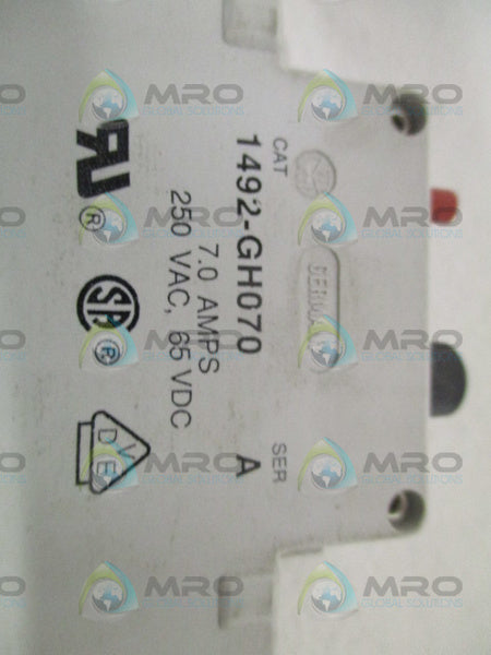 ALLEN BRADLEY 1492-GH070 SER. A CIRCUIT BREAKER 7A  UNMP
