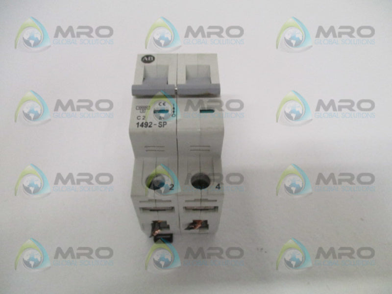 ALLEN BRADLEY 1492-SP2C020 SER. C CIRCUIT BREAKER 2A  UNMP