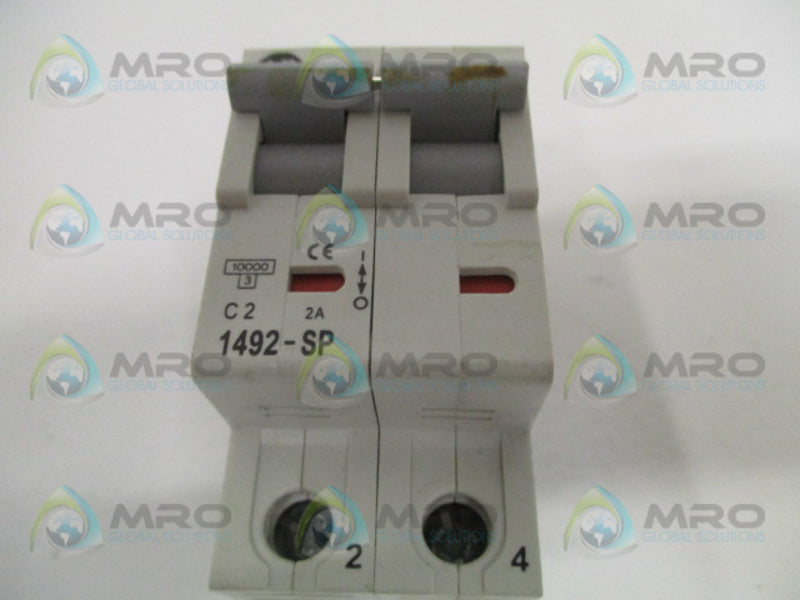 ALLEN BRADLEY 1492-SP2C020 SER. C CIRCUIT BREAKER 2A  UNMP