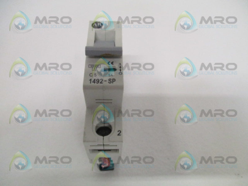 ALLEN BRADLEY 1492-SP1C050 SER. C CIRCUIT BREAKER 5A  UNMP