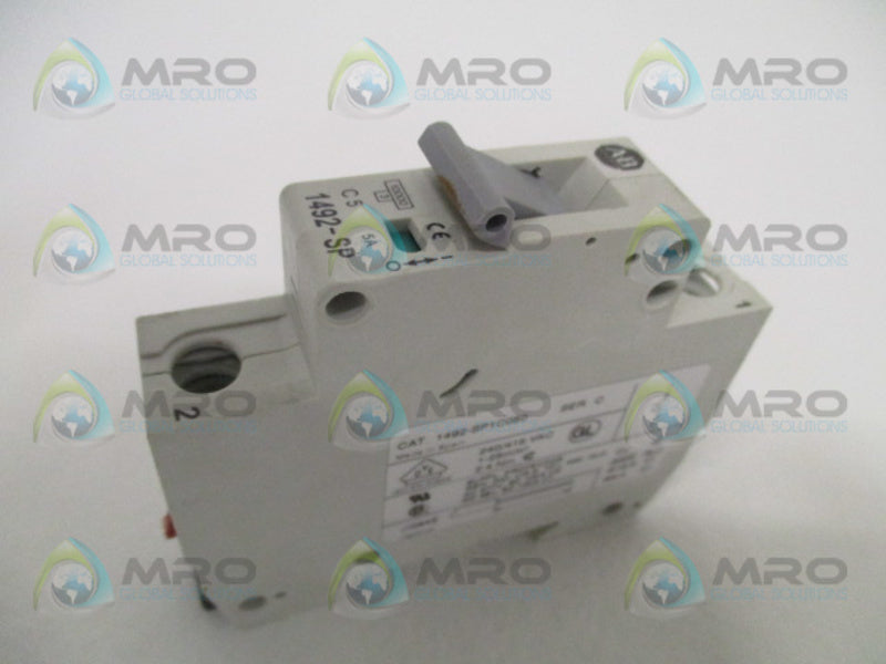 ALLEN BRADLEY 1492-SP1C050 SER. C CIRCUIT BREAKER 5A  UNMP