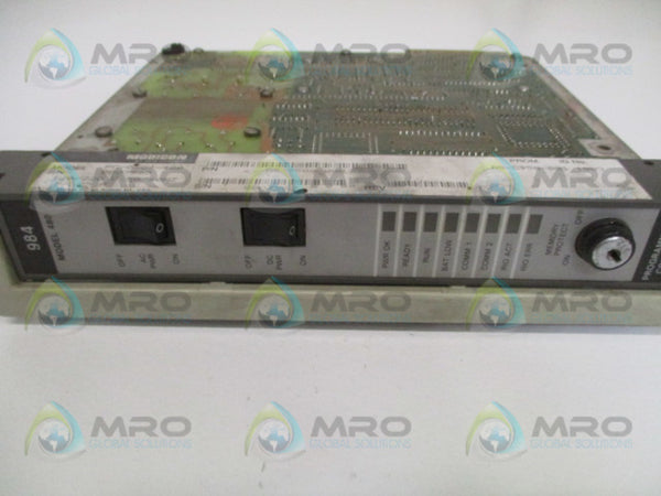 AEG MODICON PC-0984-480 AS-9508-000 CONTROLLER (AS PICTURED)(NO KEY)  UNMP