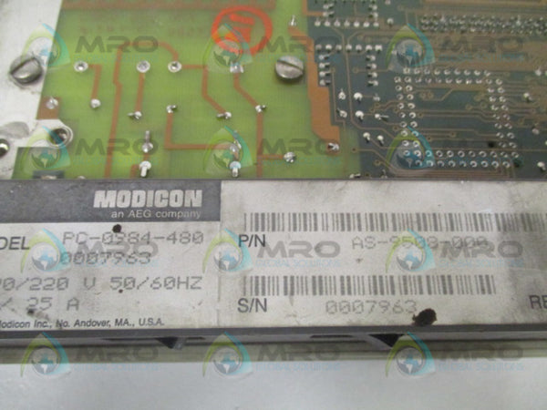 AEG MODICON PC-0984-480 AS-9508-000 CONTROLLER (AS PICTURED)(NO KEY)  UNMP