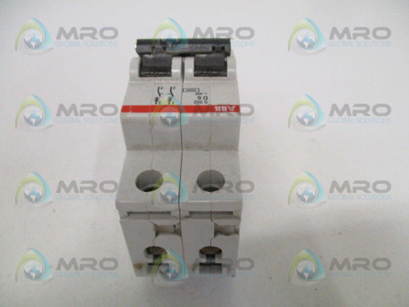 ABB S202-D6 CIRCUIT BREAKER 6A  UNMP