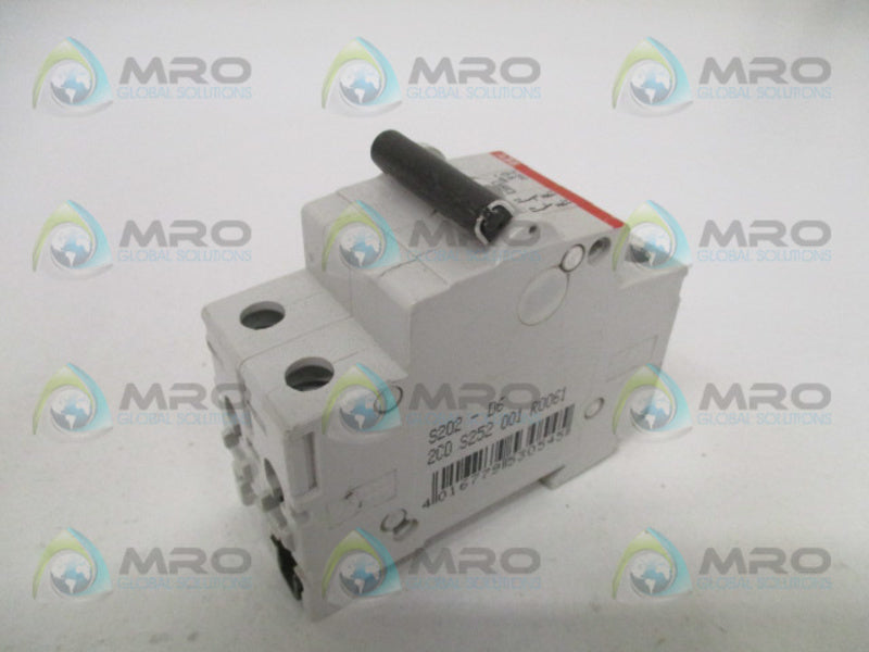 ABB S202-D6 CIRCUIT BREAKER 6A  UNMP