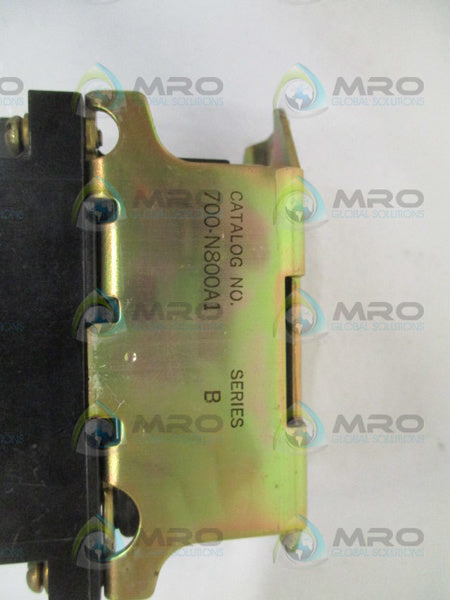 ALLEN BRADLEY 700-N800A1 SER. B AC CONTROL RELAY 110/120V  UNMP