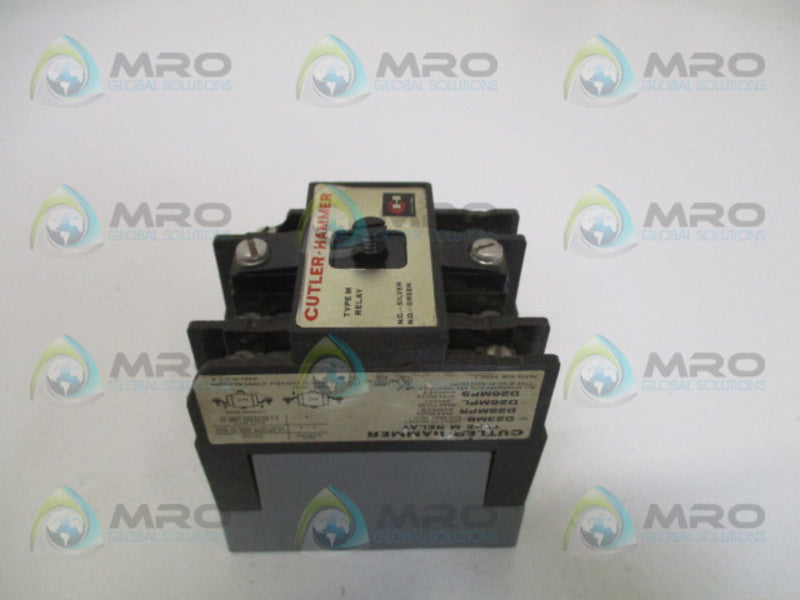 CUTLER HAMMER D26MPR RELAY 110/120V (AS PICTURED)  UNMP