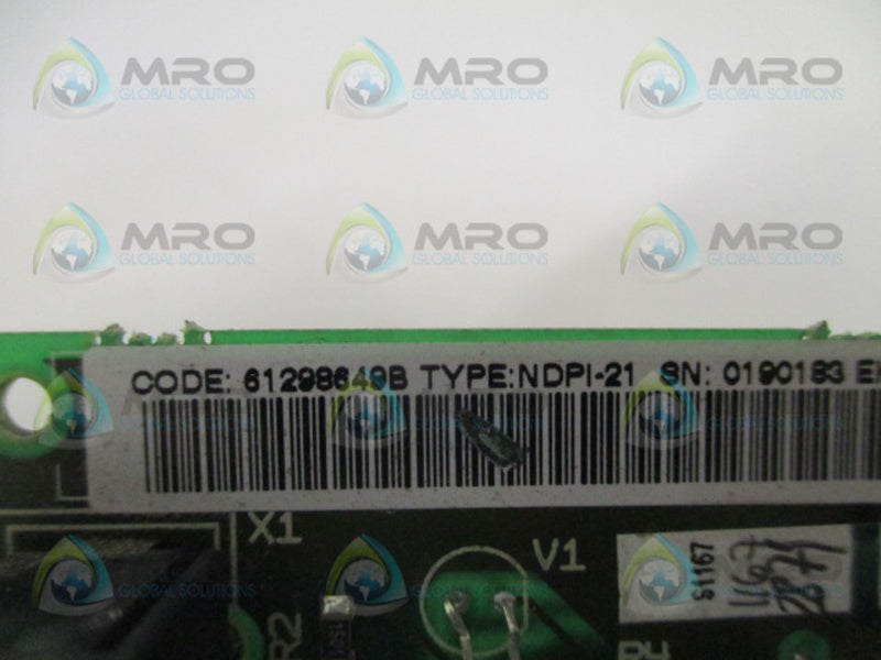 ABB NDPI-21 61298649B PANEL DRIVE BOARD  UNMP