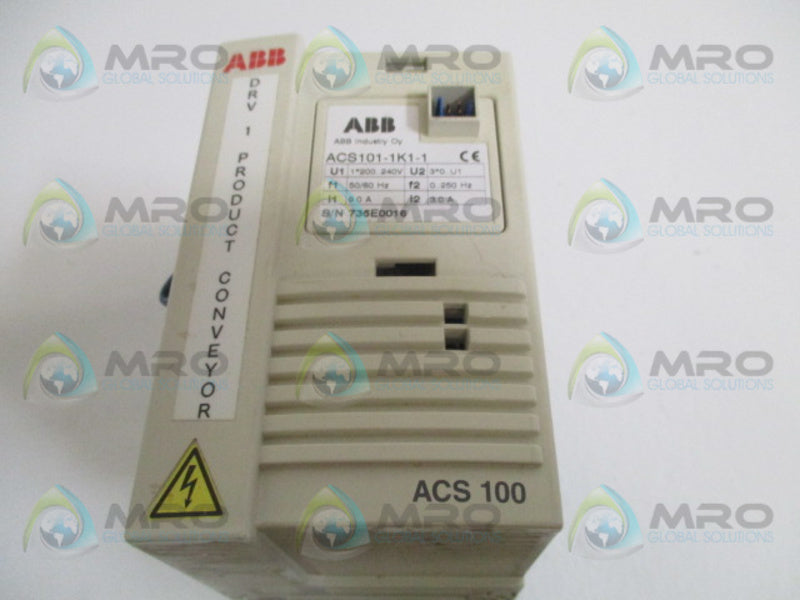 ABB ACS101-1K1-1 FREQUENCY CONVERTER DRIVE (AS PICTURED)  UNMP