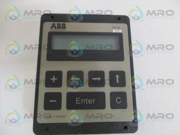 ABB RTIA DISPLAY TERMINAL MODULE (AS PICTURED)  UNMP