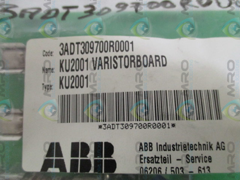 ABB AC-KU2001 61510613 VARISTOR BOARD KIT  NSMP