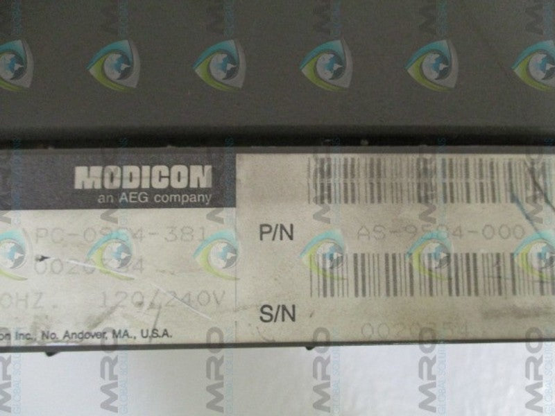 AEG MODICON PC-0984-381 AS-9584-000 PROG. CONTROLLER MODULE (NO KEY)  UNMP