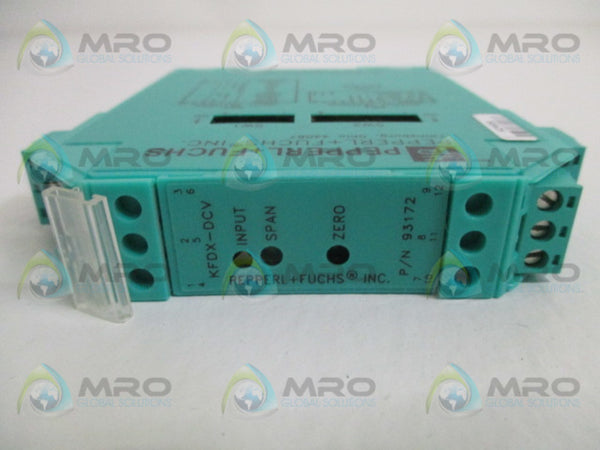 PEPPERL+FUCHS KFDX-DCV DC INPUT FIELD CONFIGURABLE ISOLATOR UNMP
