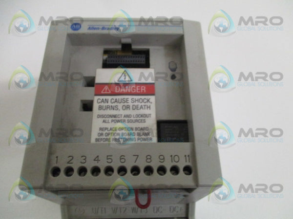 ALLEN BRADLEY 160-BA03NSF1 SER. C F/W 7.04 SPEED CONTROLLER (NO KEYPAD)  UNMP