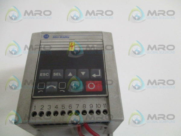 ALLEN BRADLEY 160S-AA03NSF1P1 SER. C F/W 7.05 SPEED CONTROLLER  UNMP