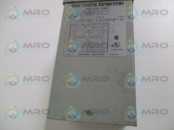 ACME ELECTRIC T-1-53009 POWER TRANSFORMER  NSNP