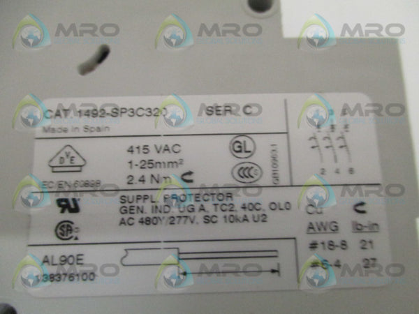 ALLEN BRADLEY 1492-SP3C320 SER. C CIRCUIT BREAKER 32A  NSMP