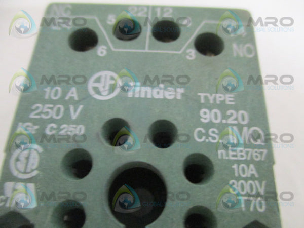 FINDER 90.20 RELAY SOCKET  UNMP