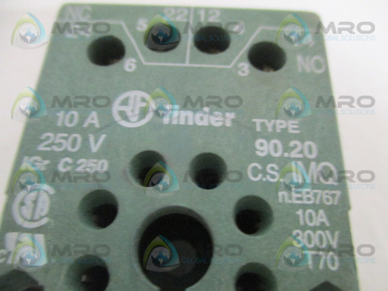 FINDER 90.20 RELAY SOCKET  UNMP