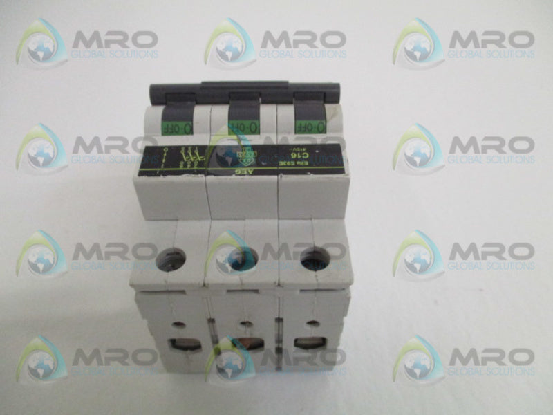 AEG E93E-C16 CIRCUIT BREAKER 16A  UNMP