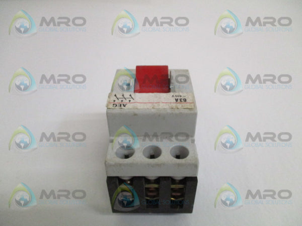 AEG 63A CIRCUIT BREAKER 415V  UNMP
