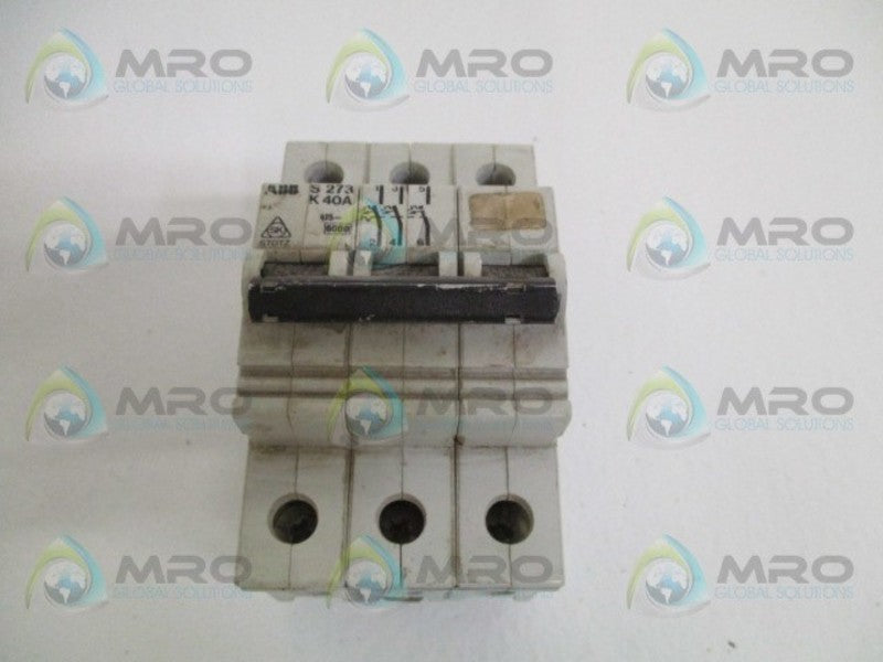 ABB S273-K40A CIRCUIT BREAKER 40A  UNMP