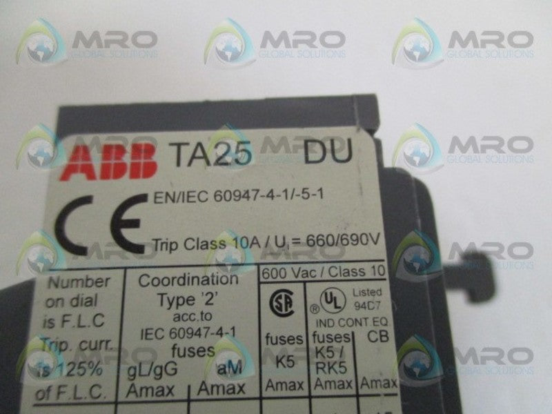 ABB TA25DU-6.5 1SAZ211201R1038 4.5-6.5A  UNMP