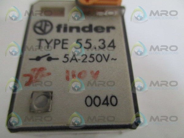 FINDER 55.34 RELAY 110VAC  UNMP