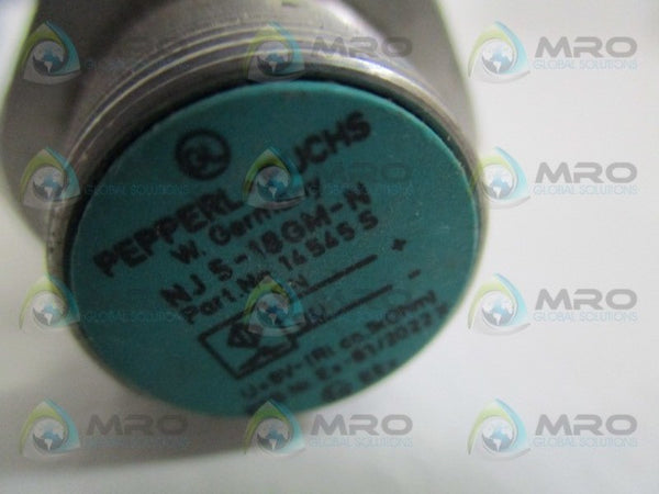 PEPPERL+FUCHS NJ5-18GM-N INDUCTIVE PROXIMITY SENSOR SWITCH UNMP
