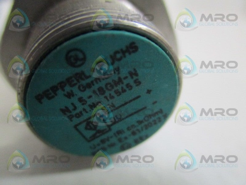 PEPPERL+FUCHS NJ5-18GM-N INDUCTIVE PROXIMITY SENSOR SWITCH UNMP