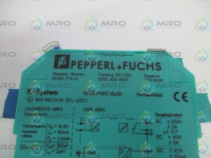 PEPPERL+FUCHS KFU8-PWC-Ex1.D SIGNAL CONVERTER NSNP