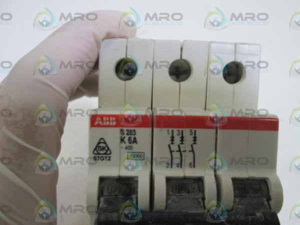 ABB S283-K6 CIRCUIT BREAKER 6A  UNMP