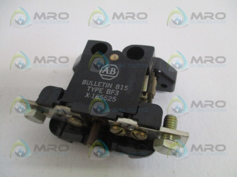 ALLEN BRADLEY X-165625 OVERLOAD RELAY  UNMP