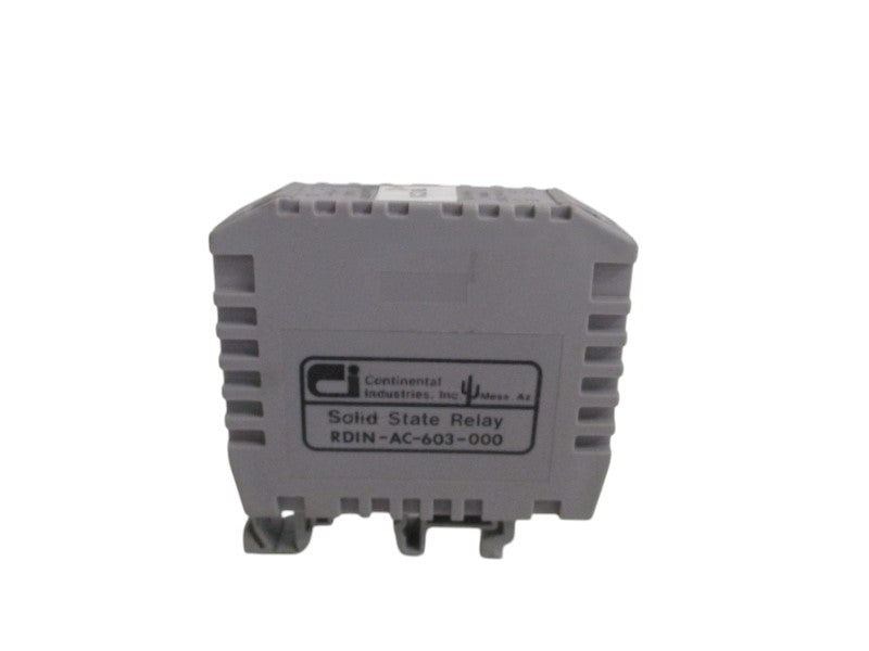 CONTINENTAL INDUSTRIES RDIN-AC-603-000 SOLID STATE RELAY  UNMP