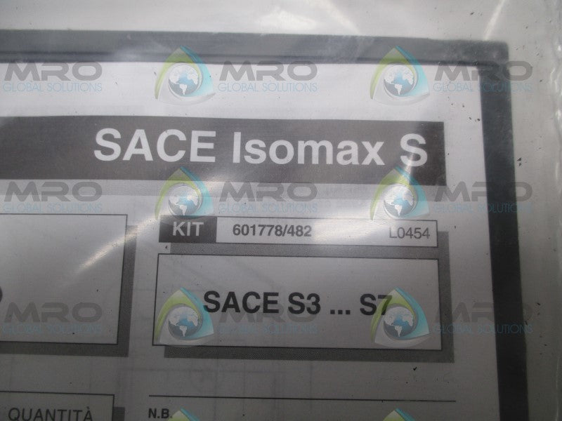 ABB SACE Isomax S 601778/482 FRONT PANEL  NSMP