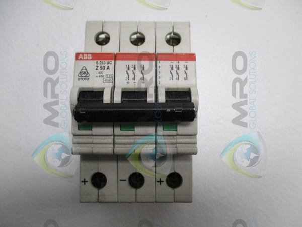 ABB S283UC-Z50A CIRCUIT BREAKER 50A  UNMP