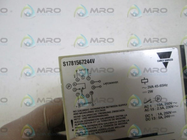 CARLO GAVAZZI LEVEL RELAY S1781567244V  UNMP