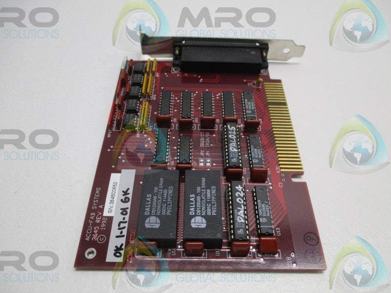 ACCU-FAB 3645 I/O INTERFACE CARD  UNMP