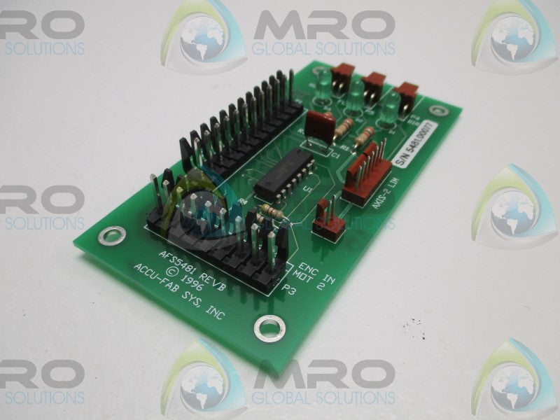 ACCU-FAB AFS5481 CARD ASSEMBLY  NSNP