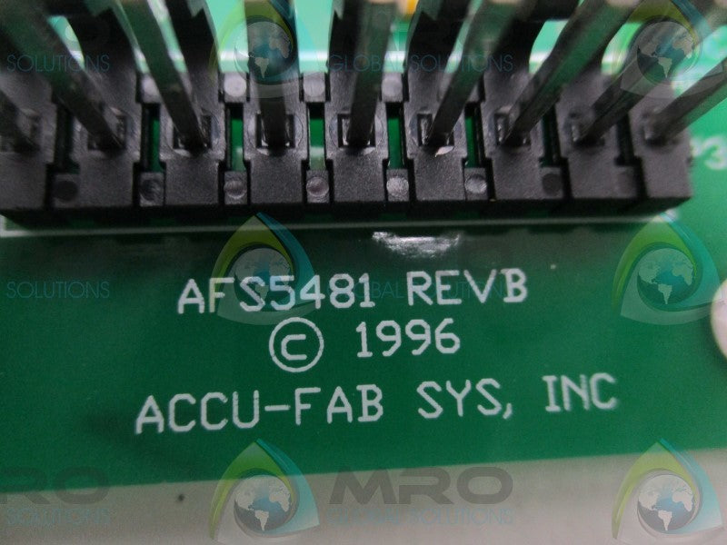 ACCU-FAB AFS5481 CARD ASSEMBLY  NSNP