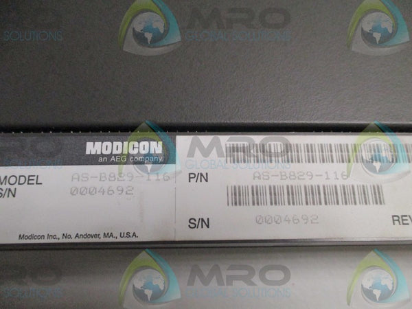 AEG MODICON AS-B829-116 INPUT MODULE  UNMP