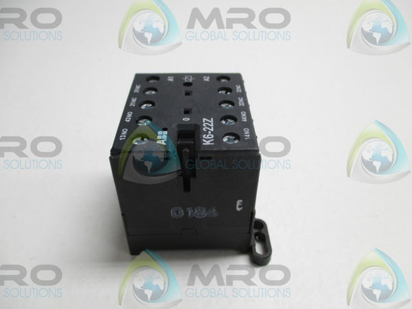 ABB K6-22Z CONTACTOR RELAY 220/240V  NSNP