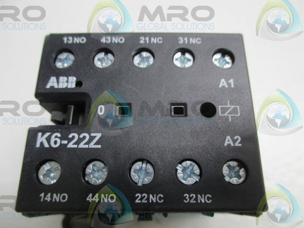 ABB K6-22Z CONTACTOR RELAY 220/240V  NSNP