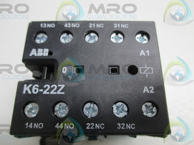 ABB K6-22Z CONTACTOR RELAY 220/240V  NSNP