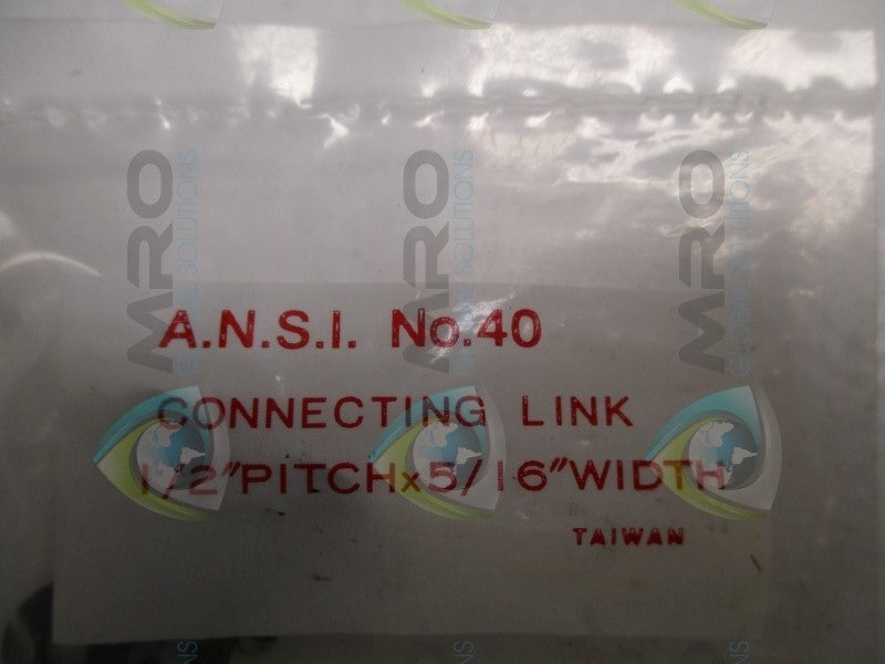 A.N.S.I. NO.40 CONNECTING LINK  NSMP