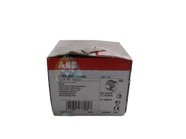 ABB 2CSF204001R2400 F204AC-40/0,1  NSFS